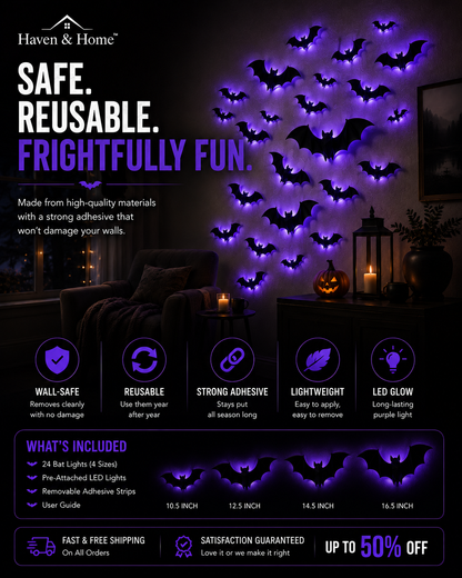 Haunted Haven™ Glowing Bats